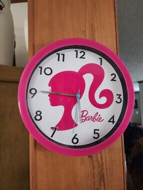 Pink Barbie Wall Clock
